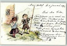 1998 Künstlerkarte Tracht sign. Zina W. Ort lt. Verlag