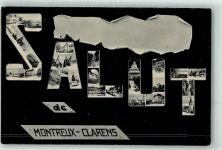 1815 Clarens Fotomontage AK Grußkarte Mikroskopkarte