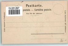 Lithographie / Künstlerkarte Calvenfeier 1899 Wappen sign. L. Laluz