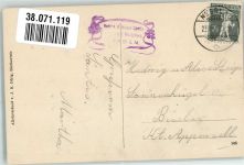 Säntis 1913 Foto AK Hüttenstempel auf dem hohen Säntis Blick übers Nebelmeer