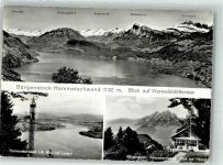 6363 Bürgenstock 1964 Foto AK Hammetschwand- Lift blick auf Luzern Plitaur Vierwaldstättersee