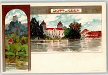 8274 Gottlieben Künstlerkarte Salenstein sign K. Mutter