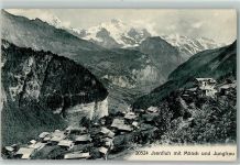 3822 Lauterbrunnen Gebrauchsspuren Jsenfluh Mönch und Jungfrau Ort lt. Stempel