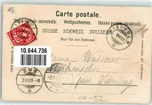 6410 Rigi Kulm 1901 Lithographie Mondschein