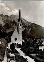 9494 Schaan 1952 Foto AK Laurenziuskirche