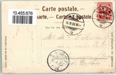 1260 Nyon 1903 Prägedruck Schloss Helvetia Wappen Lithographie