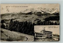 9630 Wattwil - 1912 Blick vom Kurhaus Churfirsten auf die Säntiskette Kurhotel Churfirsten