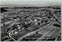 1690 Villaz-St-Pierre Karte beschädigt Fliegeraufnahme