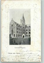 5000 Aarau 1903 Prägedruck Gewerbemuseum passepartout AK