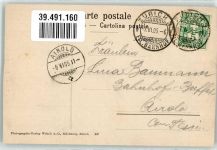 8000 Zürich 1905 Gebrauchsspuren Hotel Baur au Lac