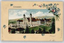8840 Einsiedeln Horgenberg b. Einsiedeln - Kloster, Präge-Karte