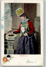 1700 Fribourg Freiburg 1902 Foto AK Tracht Frau Kirche