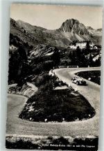 7516 Maloja Foto AK Auto Hotel Maloja-Kulm