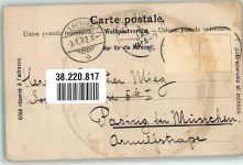 5600 Lenzburg 1902 Gebrauchsspuren Schloss Neujahr