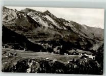 6375 Beckenried 1955 Foto AK Fliegeraufnahme Gasthaus Bahnrestaurant Klewenalp