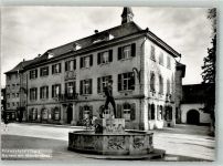 8500 Frauenfeld Foto AK Denkmal Säherbrunnen Rathaus