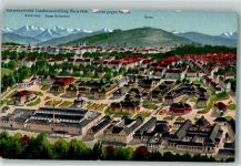 3000 Bern Berne Lithographie Landesausstellung 1914 Ansicht gegen Süden Ausstellungsstempel