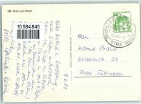 8260 Stein am Rhein - Erkerfenster Schwan auf dem Rhein