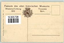 3000 Bern Berne - Fassade des alten hist. Museums mit Brunnen