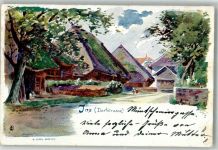 3232 Ins Anet 1898 Künstlerkarte Dorfstrasse