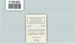 6340 Baar - Vignette Wappen Kaffee Hag ca 1920-1940 Baar