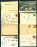 6410 Rigi Kulm Kleinposten bis 20 Lot mit 9 AK, 1902-1929; überwiegend gute Erhaltung, größtenteils gelaufen