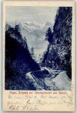 7310 Bad Ragaz 1899 - Taminaschlucht Falknis