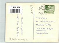 1722 Bourguillon 1958 Fotomontage AK Diplome de Commerce Salve Regina