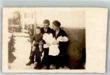 8820 Wädenswil 1925 Foto AK Ort lt. Stempel Winter Familenfoto