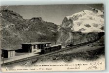 Gornergrat 1904 Gebrauchsspuren Gare et Sommet
