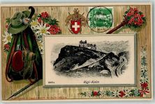 6410 Rigi Kulm 1909 Prägedruck Gamskopf