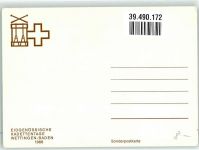 5430 Wettingen Künstlerkarte Klosterhof Zwyssig-Denkmal Eidgenössische Kadettentage 1966