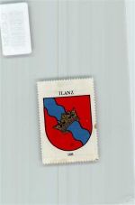 7130 Ilanz - Vignette Wappen Kaffee Hag ca 1920-1940 Krone