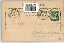 8800 Thalwil 1903 BOAKC Gasthaus zur alten Post Lithographie