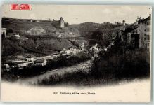 1700 Fribourg Freiburg 1912 - Les deux Ponts