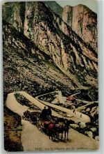 St Gotthard - Die Schöllenen Kutsche Pferde