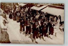 1874 Champéry Foto AK Musikfest - Musique de Fete - Verlag Perrochet -Matile 10153 AK