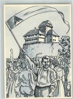 8500 Frauenfeld 1937 Radierung Schloss ev. Jugend der Ostschweiz