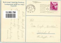 8500 Frauenfeld 1937 Radierung Schloss ev. Jugend der Ostschweiz