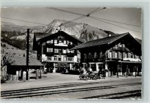 3775 Lenk im Simmental - Hotel Wildstrubel und Bahnhof