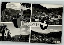 6950 Tesserete Foto AK Kirche Wappen