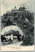 8314 Kyburg 1907 Foto AK Schloss Kyburg Gasthaus zum Hirschen