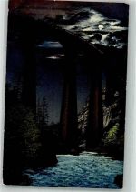 7477 Filisur 1914 Mondschein Eisenbahn Landwasserviadukt