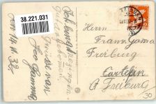 6313 Menzingen 1932 Gebrauchsspuren