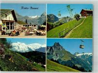 6390 Engelberg Foto AK Seilbahn Gasthaus Kiosk Brunni