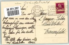 Grindelwald 1934 Lithographie / Künstlerkarte Wetterhorn