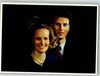 Vaduz Portrait von Erbprinz Alois und Erbprinzessin Sophie von und zu Liechtenstein Fotograf Heinz Preute Adel Liechtenstein Foto AK
