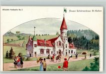 9000 St. Gallen S. Gallo - Schützenfest 1904 Schützenhaus sign. A Cuttat Nr. 2