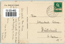 6300 Zug Zugo Radierung Partie be St. Oswald sign Stocker