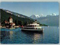 3653 Oberhofen am Thunersee - Thunersee Motorschiff Jungfrau Eiger Mönch Jungfrau